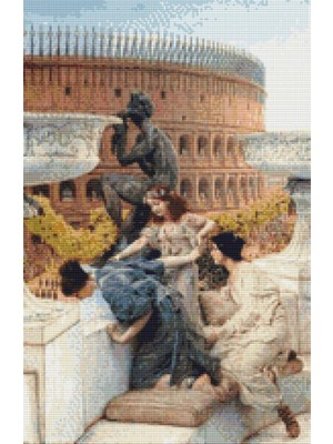 Movas Sanat Kolezyum Sir Lawrence Alma Tadema | Elmas Mozaik Puzzle | 35x54 | E2020729