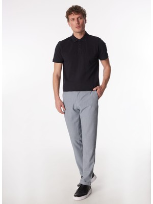 Comfort Bağlamalı Bel Duble Paça Lacivert Erkek Chino Pantolon Fc4Sm-Pnt 0783
