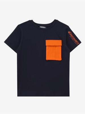 Discovery Expedition Baskılı Lacivert Erkek T-Shirt D4Sb-Tst3032