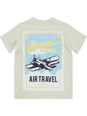 Civil Boys Erkek Çocuk Tişört 10-13 Yaş Fildişi