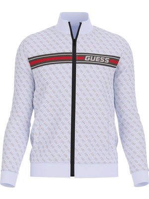 Guess Zip Ceket, M, Beyaz