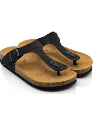 Twigy Tw Mada Parmak Arası Siyah Kadın Terlik ZZ0700