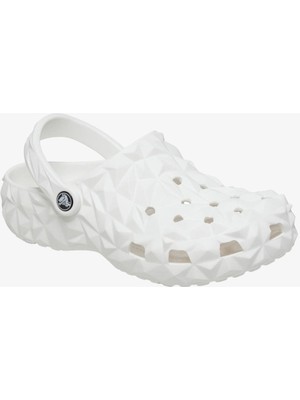 Crocs Classic Geometric Clog Unisex Beyaz Clog Terlik 209563-100