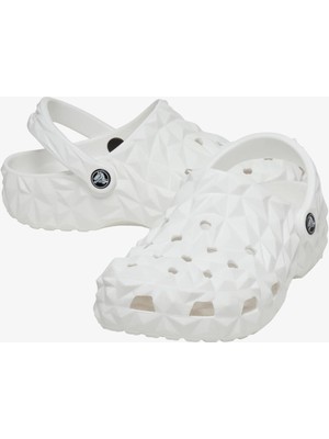 Crocs Classic Geometric Clog Unisex Beyaz Clog Terlik 209563-100