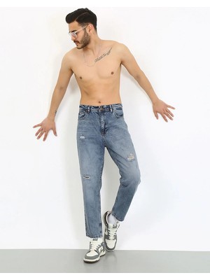 Viking's Line Kaizer Denim Boyfriend Kalıp V- Denim Jean