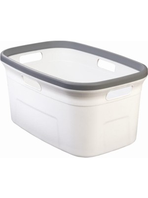 Tekno Trust Beyaz Beyaz Çamaşır Sepeti