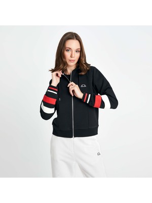 Ellesse Kadın Fermuarlı Sweat EF112-BK