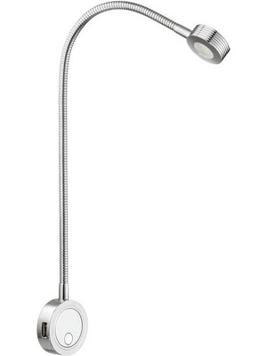 Dizaynaks Yatak Başı Esnek Okuma Lambası, Şarj Ünitesi