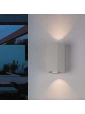 Full Reyon 14 Watt Beyaz Kasa  Beyaz Işık Çift Yönlü Iç ve Dış Mekan Armatür, Bahçe Duvar Aydınlatma Apliği