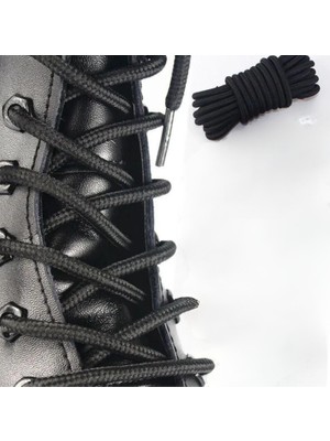 Mawrond -2 ÇİFT 150 cm, Siyah Sağlam, Fitilli, Çift Katmanlı, Ekstra Dayanıklı Bağcık, Bot Bağcıkları( 2 Çift, 150cm, Siyah)