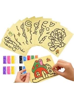 Bulut 5 Adet Büyük Boy Kum Boyama Seti