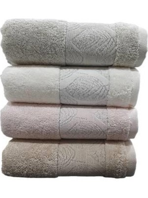 Pupilla 4'li Penye Jakarlı Nakışlı Havlu Ezgi 50X90 cm