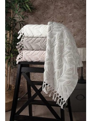 Pupilla Penye 4'lü Paket Jakarlı El-Yüz Havlu 50*90 Mango