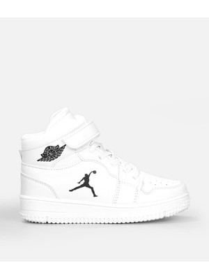 Cool Haykat Beyaz Cırtlı Bilekli Erkek Çocuk Spor Ayakkabı