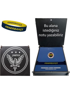 Fenerbahçe Lisanslı Bileklik Ahşap Kutulu Bileklik