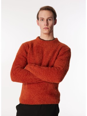 Sseinse Bisiklet Yaka Slim Fit Ekru Erkek Kazak MI2566SS