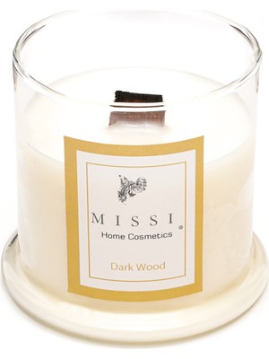 Missi Ahşap Fitilli Dark Wood Vegan Mum