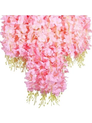 Yasima Akasya  5 Dal Pembe Dekor Nisan Doğum Günü Balkon Süsü