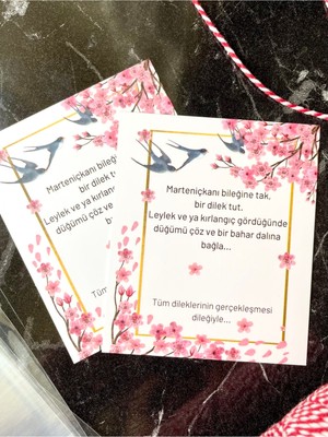 Tekno Trust Marteniçka Bileklik Kartı 10X8 cm 20 Adet (Bileklik Dahil Değildir) Şans Bilekliği Kartı