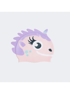 Nabaiji Silikon Yüzücü Bonesi - Pembe/mor Boynuzlu At Modeli Meridyendukkan Standart Beden Nabaiji