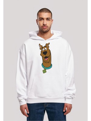 Swozz Scooby Doo Baskılı Beyaz Kalın Kumaş Unisex Sweatshirt Hoodie