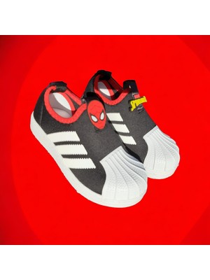 Amazoon Desing Örümcek Çocuk  Baskılı Siyah Çocuk Spor Ayakkabı Sneakers 3600