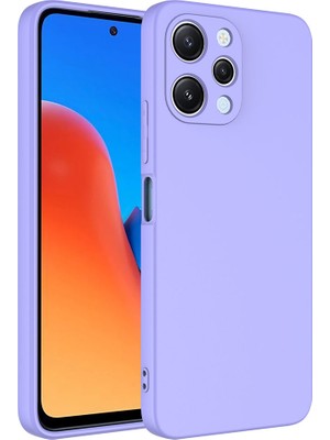 Case World Caseworld Xiaomi Redmi 12 Kapak Içi Kadife Kamera Korumalı Lansman Silikon Kılıf - Lila