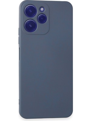 Kzy Xiaomi Redmi 12 Kapak Içi Kadife Kamera Korumalı Lansman Silikon Kılıf - Petrol Mavisi
