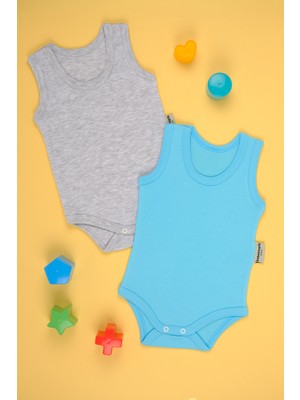 Bebe Tospik 2'li Pamuklu Atlet Çıtçıt Body Zıbın