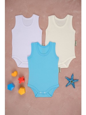 Bebe Tospik 3'lü Pamuklu Atlet Çıtçıt Body Zıbın