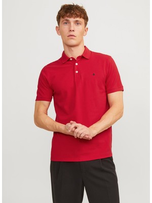 Jack & Jones Kırmızı Erkek Polo T-Shirt Jjepaulos Polo Ss Noos