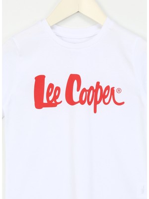 Lee Cooper Baskılı Beyaz Erkek T-Shirt 242 Lcb 242001 Londonlogo Beyaz