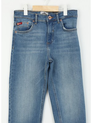 Lee Cooper Normal Bel Açık Mavi Erkek Çocuk Denim Pantolon 242 Lcb 121003 Bath Mostar Lıght Bl