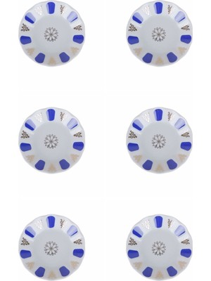 Porland Mavi Yaldız Çay Tabağı 11CM 6 Lı 04POR005232