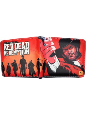 Qiuming Shop YM1922810 Stili Sıcak Oyun Red Dead Redemption 2 Cüzdan Erkek ve Öğrencinin Kartlıklı Kısa Çanta Fermuarlı Kese (Yurt Dışından)