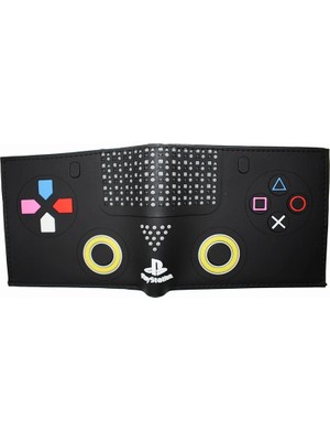 Qiuming Shop BK0618 Stili Oyun Playstation 4 Madeni Para Cebi ile Cüzdan Kimlik Kartı Tutacağı Genç Portefeuille Homme & Femme Için 3D Dokunmatik Pvc Kısa Çanta (Yurt Dışından)