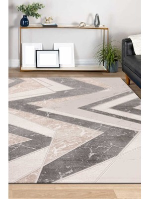 Efor Halı Lynosse Bej Halı Yumuşak Oturma Odası Salon Çocuk Odası Mutfak Halısı P0681 120 x 180