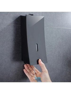 Papajack Beyaz-Siyah Sabunluklar Sıvı Manuel Pres 450ML Duvara Monte Banyo Sıvı El Banyo Dispenseri Handpress Dispenseri (Yurt Dışından)