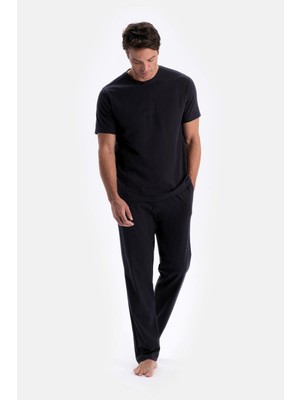 Yakamel Erkek Penye Pijama Takımı