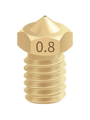 egc Teknoloji 0.8mm E3D V5/v6 Pirinç Nozzle - 1.75MM