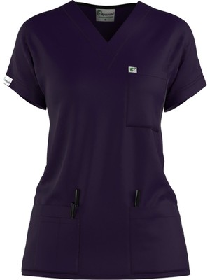 Myscrubs Doktor Hemşire Lacivert Scrubs Forma Üst