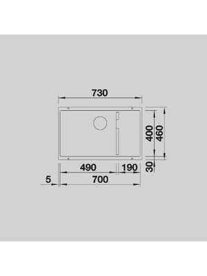 Blanco Subline 700 U Level 1.5 Gozlu Tezgah Altı Damlalıksız Granit Evye Siyah