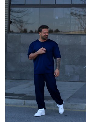 Yakamel Erkek T-Shirt Ve Pijama Altı Takım