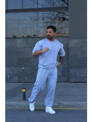 Yakamel Erkek T-Shirt Ve Pijama Altı Takım