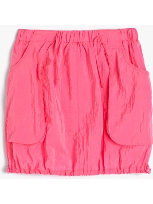 Koton Balon Etek Mini Boy Rahat Kesim Cep Detaylı