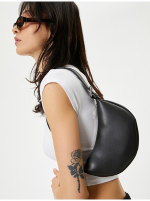 Koton Baget Çanta Suni Deri Fermuarlı