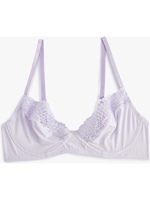 Koton Dantelli Balenli Sütyen Dolgusuz Kapsız