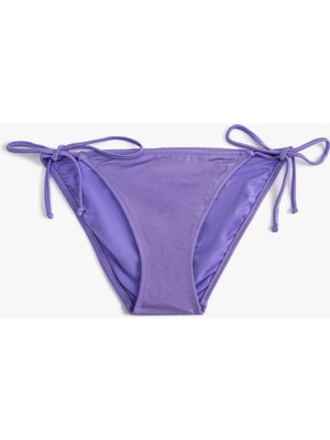 Koton Parlak Brazilian Bikini Altı Yanları Bağlama Detaylı