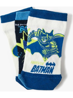 Koton 3'lü Batman Baskılı Çorap Seti Lisanslı