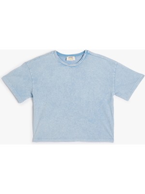 Koton Basic Tişört Kısa Kollu Bisiklet Yaka